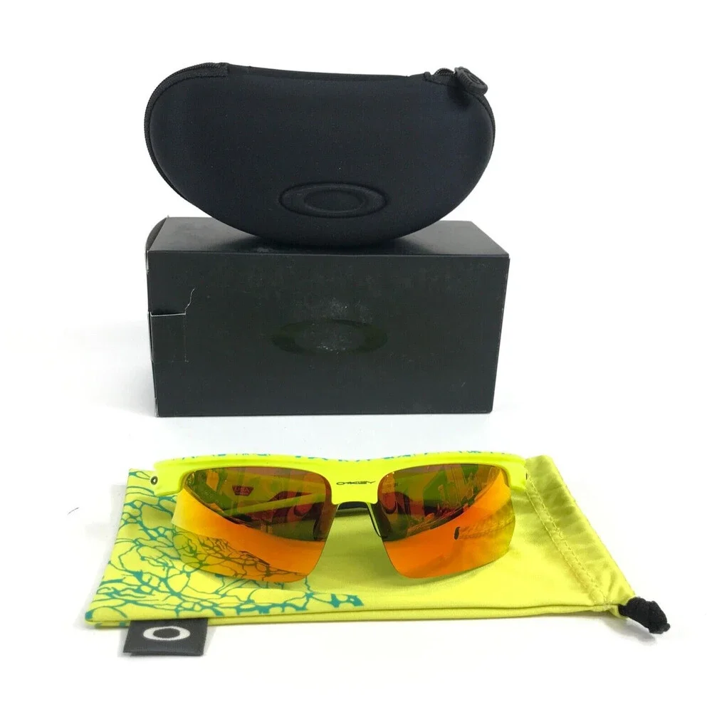 Oakley Sunglasses Bisphaera OO9400-1368 Matte Tennis Ball Yellow w/ Prizm Ruby
